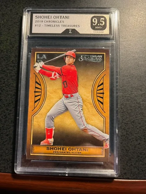 SHOHEI OHTANI 2019 CHRONICLES TIMELESS TREASURES-GRADED 9.5
