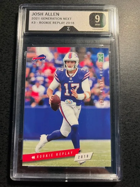 JOSH ALLEN 2021 GENERATION NEXT ROOKIE REPLAY #3--GRADED 9