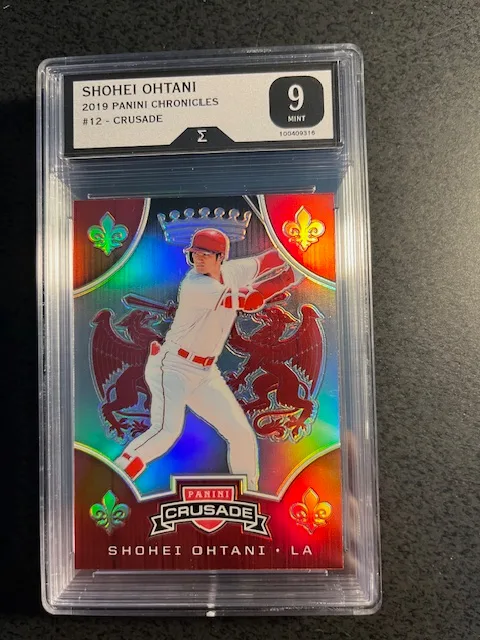 SHOHEI OHTANI 2019, 2ND YEAR, CHRONICLES CRUSADE #12 -GRADED 9