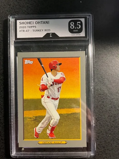 SHOHEI OHTANI 2022 TOPPS TURKEY RED #TR-47 -GRADED 8.5