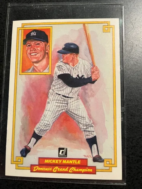MICKEY MANTLE DONRUSS GRAND CHAPIONS CARD #50-MINT