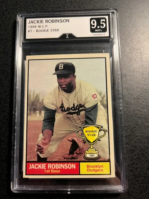 JACKIE ROBINSON 1999 ROOKIE STAR SERIES CARD #7--GRADED 9.5