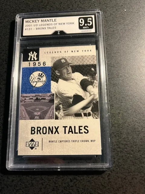 MICKEY MANTLE 1985 TOPPS COLLECTOR SERIES #6--GRADED 5