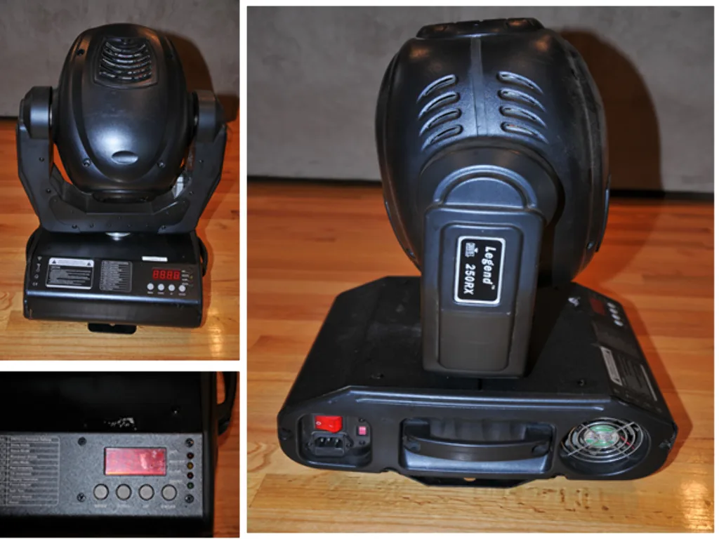 Black Moving Head Stage Light with Digital Display